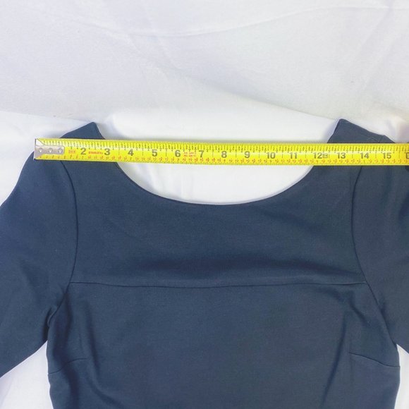 Banana Republic Dainty Little Black Dress Fit & Flare Flirty Midi Outfit - Picture 11 of 15